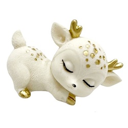 Фигурка из шоколадной глазури Олененок лежит 3*7см, цветная