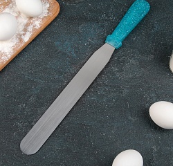 Лопатка-палетка прямая «Космос», с пластиковой ручкой, 25 см