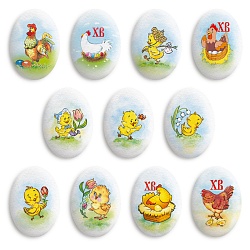 Сахарный медальон "Цыплята" 3,5 см*2,5 см 1 шт